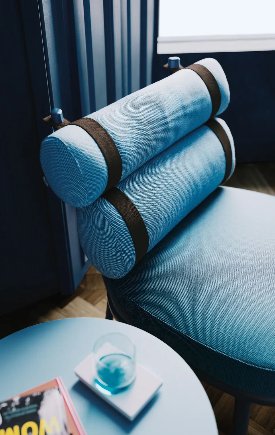 Kettal Roll outdoor furniture in use, catalog photograph